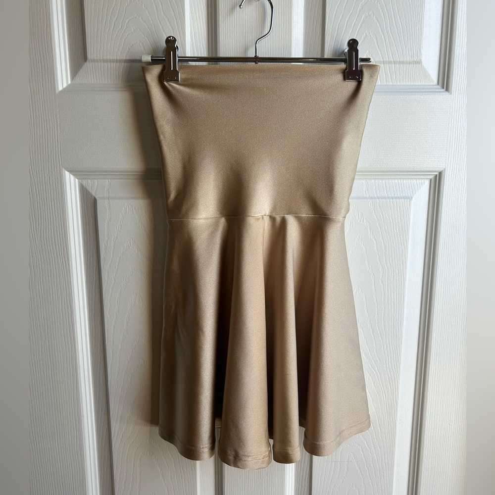 Champagne-colored Stretchy Top/Skirt - American Apparel - Size S